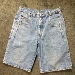 Guess jean shorts size 34 waist light wash